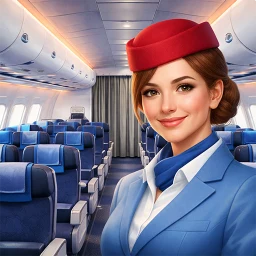 Symbol von Air Hostess Simulation